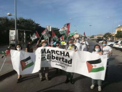 Marcha por la Libertad del Pueblo Saharaui. Etapa 5. Trebujena- Lebrija 24 de Mayo