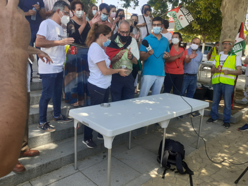 Marcha por la Libertad del Pueblo Saharaui. Etapa 9. Mairena/ El Viso de Alcor-Arahal 28 de Mayo