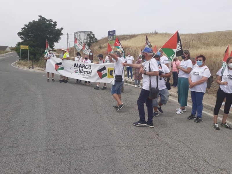 Marcha por la Libertad del Pueblo Saharaui.  Etapa 11.   Carmona- Ecija 30 de Mayo