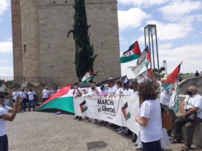 Marcha por la Libertad del Pueblo Saharaui.  Etapa 13.  La Carlota - Córdoba 1 de Junio