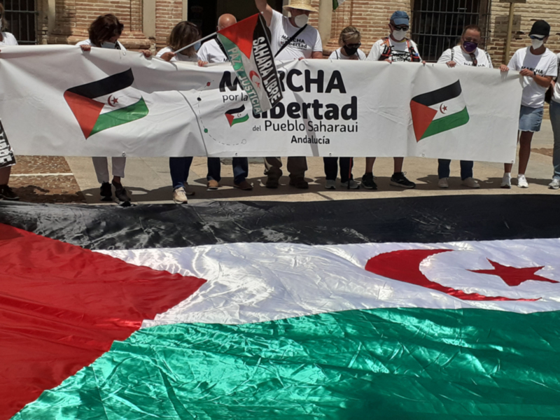 Marcha por la Libertad del Pueblo Saharaui. Etapa 15.-   Villafranca- Montoro 3 de Junio  