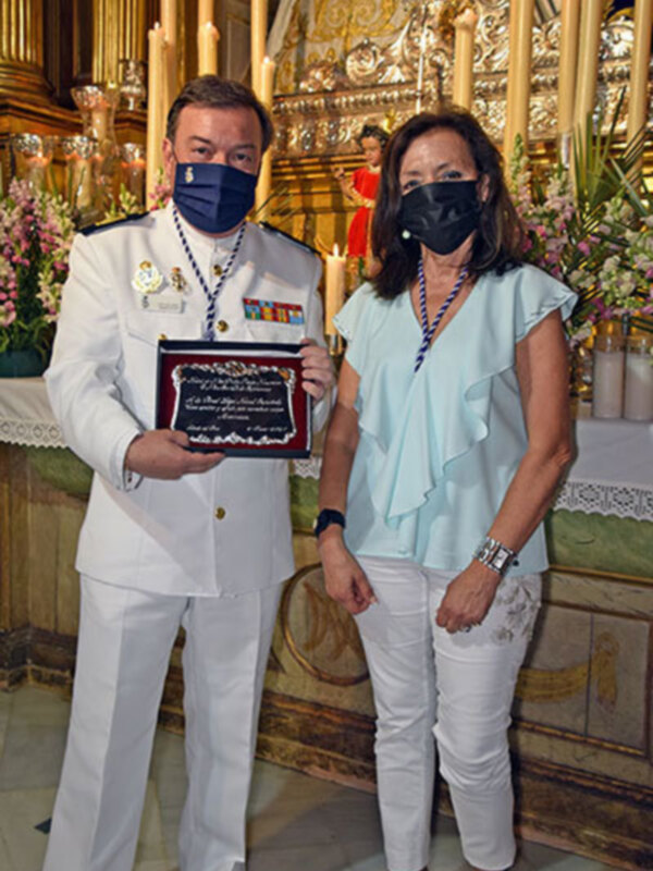 Acto de confraternidad con la Real Liga Naval Española (RLNE) con la Hermandad de Jesús de Alcalá del Río
