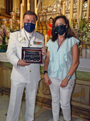 Acto de confraternidad con la Real Liga Naval Española (RLNE) con la Hermandad de Jesús de Alcalá del Río