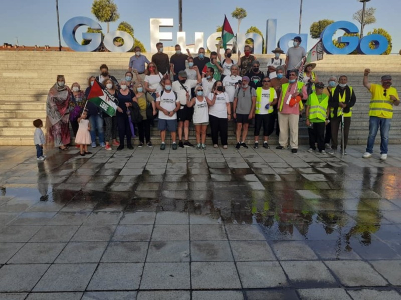 Marcha por la Libertad del Pueblo Saharaui.  Etapa 17.  Griñón- Fuenlabrada 17 de Junio