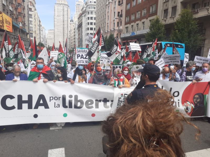 Marcha por la Libertad del Pueblo Saharaui. Etapa 18.-   Fuenlabrada- Leganés- Madrid 18 de Junio