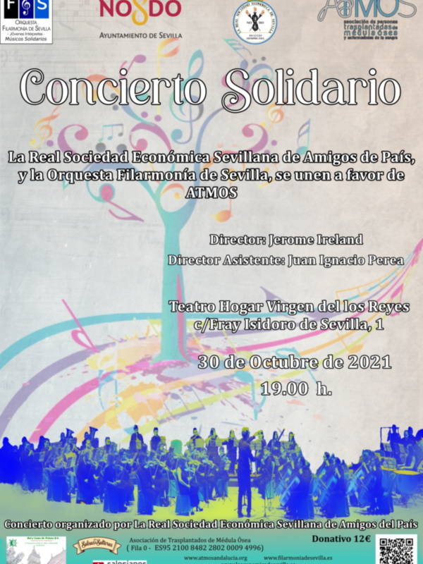 Concierto Solidario de la Orquesta Filarmonía de Sevilla para transplantados de Médulas Ósea (ATMOS) el día 30