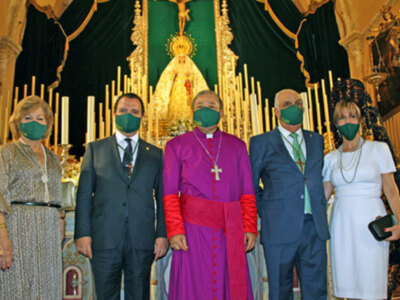 Bernardito Cleopas Auza, Nuncio Apostólico en España en la Hermandad de la Vera-cruz de Alcalá del Río 