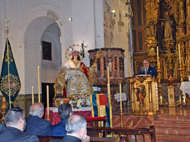 Santa Misa del Espíritu Santo  y toma de posesión de la nueva junta de gobierno de la Divina Pastora de San Antonio.  