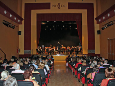 David Colado Coronas director de orquesta en el concierto  de  la sinfónica de Sevilla.
