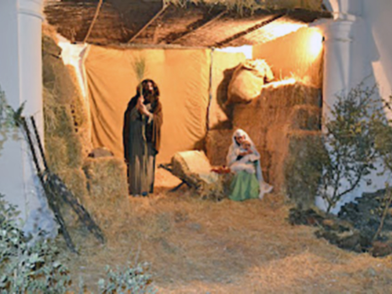 Belén viviente de Cazalla de la Sierra en el antiguo convento de San Agustín