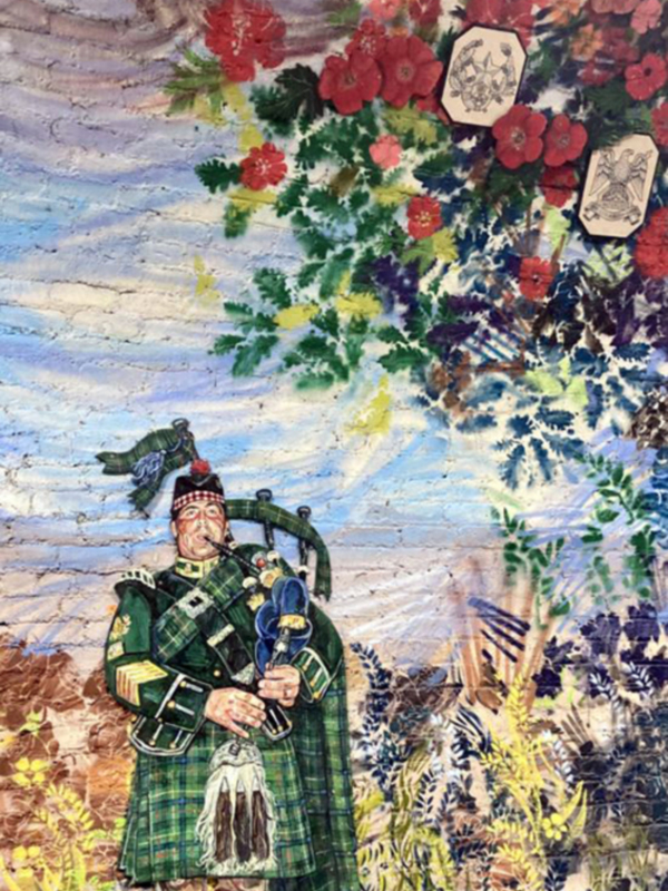 Mural en el Túnel de Colinton de Edimburgo