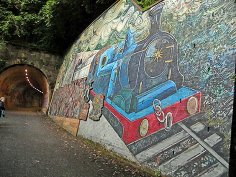 El Túnel Colinton en Edimburgo, Escocia