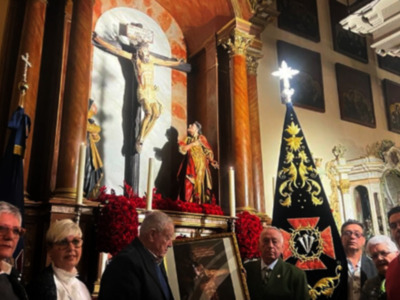 La bendición del nuevo estandarte corporativo, por el Rvdo. José María Campos Peña