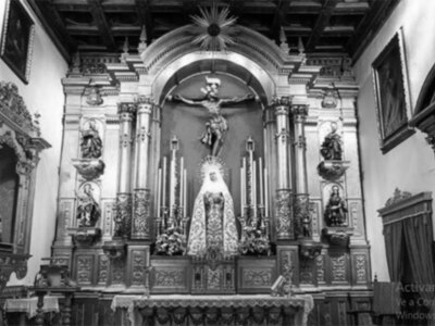 Obra del retablo mayor en la Hermandad del Museo de Sevilla
