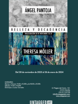 "Belleza y decadencia" la exposición de Ángel Pantoja y Theresa Möller en Untagged Art galería (Pagés del Corro 151) hasta el 26 de enero