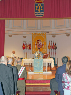 Misa en Capitanía a la Inmaculada, patrona de Infantería en Sevilla