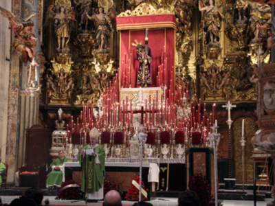 presidida por el Excmo. y Rvdmo. Sr. Arzobispo de Sevilla, José Ángel Saiz Meneses, 