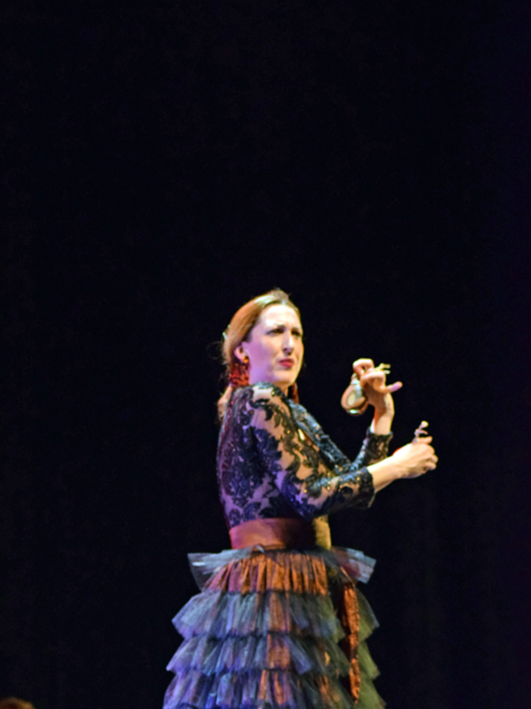 Reyes León en la Gala benéfica en Sevilla