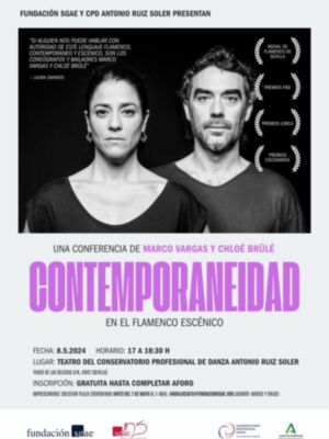 Lo contemporáneo en el flamenco escénico, conferencia de Fundación SGAE con Marco Vargas y Chloé Brûlé