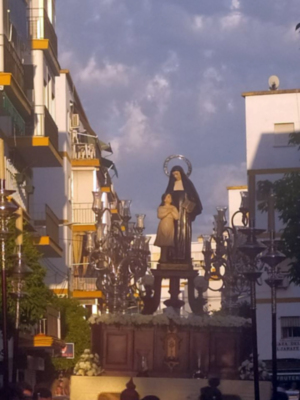 El barrio sevillano de Nervión se reencuentra con Santa Joaquina de Vedruna