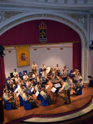 En la sede de Capitanía General de Sevilla, ofreció un concierto por el X Aniversario de la proclamación de Felipe VI como Rey