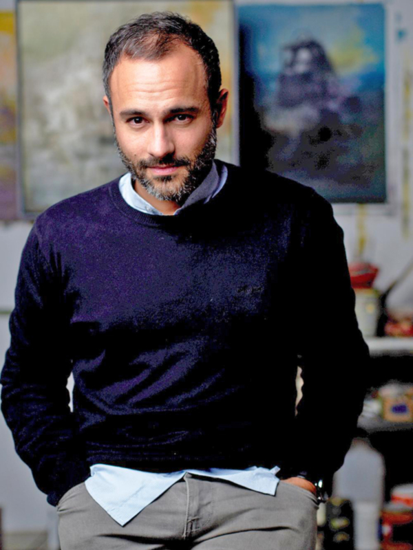 El periodista José Yélamo y el pintor Daniel Franca, pregonero y cartelista de la Velá de Santa Ana de 2024