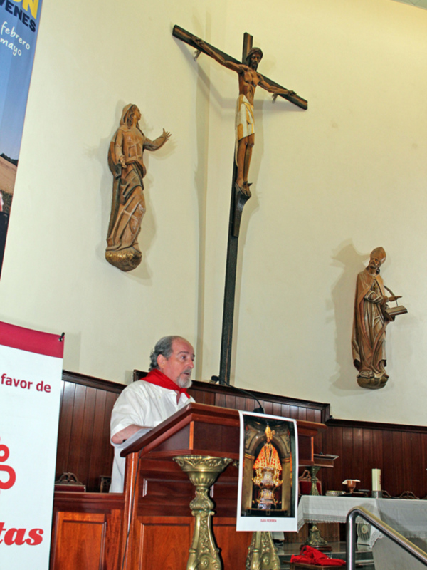 Los navarros/as afincado en Sevilla celebraron la misa extraordinaria en honor a San Fermín