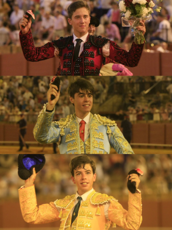 Victor, Troncoso y Hurtado cortan oreja en la tercera de promoción