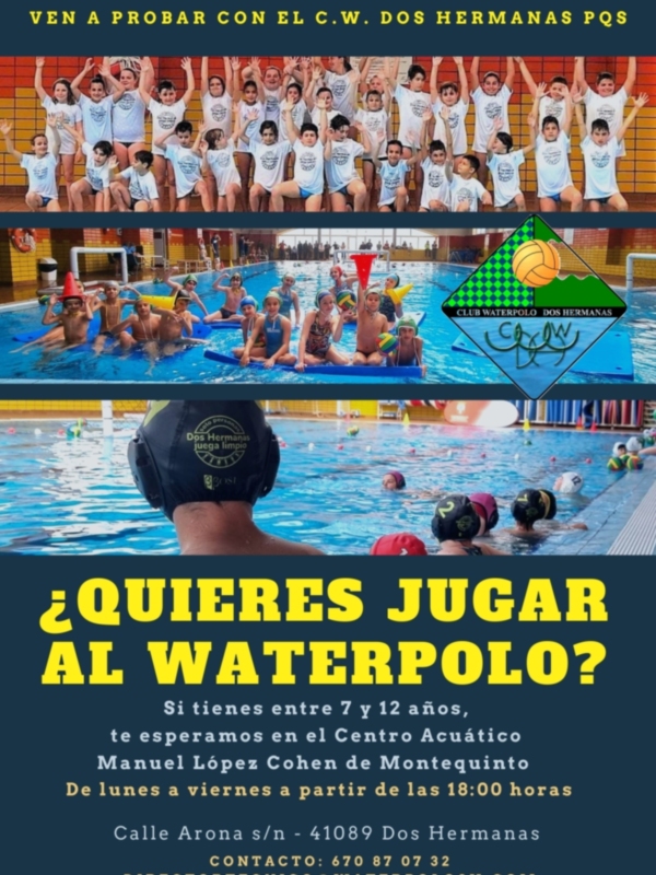 Campaña de captación del Club Waterpolo Dos Hermanas PQS 2024/2025 