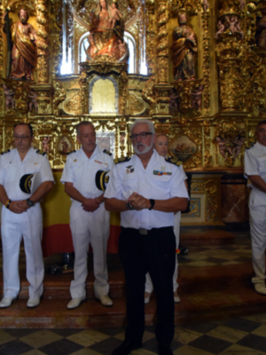Homenaje a la patrona de los marinos en la histórica capilla de la Virgen del Buen Aire