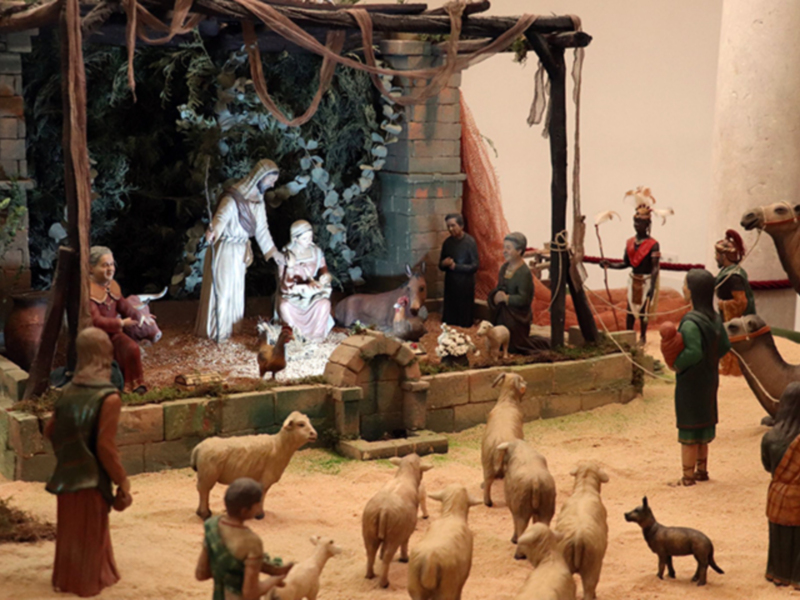 Un Belén de tradición crucera: la Hermandad de la Vera-Cruz sorprende con su detallado nacimiento