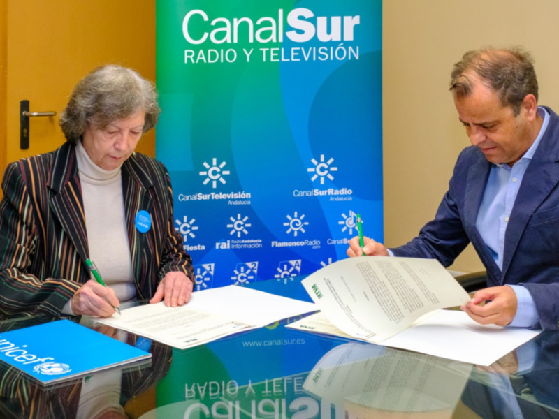 Los derechos de la Infancia unen a Canal Sur y UNICEF España