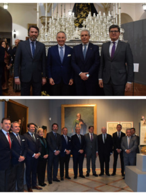  "La Vera Cruz brilla en Sevilla: Inauguración de una exposición única en el Círculo Mercantil"