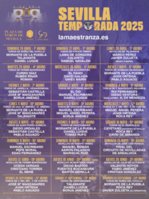 Presentados los carteles del Abono 2025 en la Plaza de Toros de Sevilla