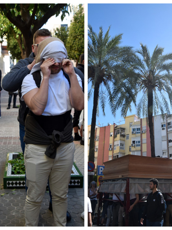 Sevilla se llena de costaleros ensayo tras ensayo para el gran día