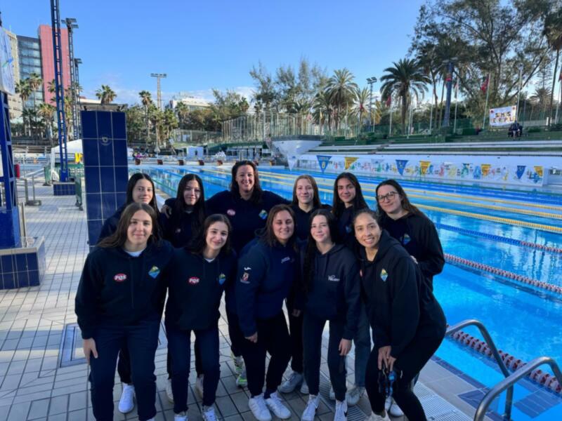Contundente puesta en escena del Club Waterpolo Dos Hermanas PQS en la fase de ascenso a Primera femenina