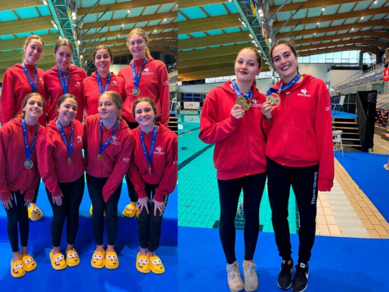 El Club Natación Sincro Sevilla, doble campeón de España
