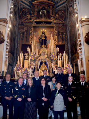  Emotiva distinción a la Virgen del Rocío en los cultos de la Hermandad del Beso de Judas