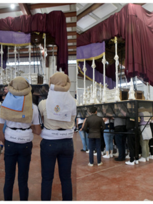  Los costaleros de Jesús Nazareno y la Virgen de la Esperanza afinan cada detalle para la Semana Santa