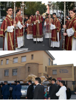  San Juan de la Salle acoge el Santo Vía Crucis del Santísimo Cristo de la Clemencia
