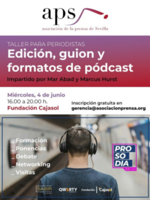 Taller gratuito sobre edición, guion y formatos del podcast, en el marco de Prosodia