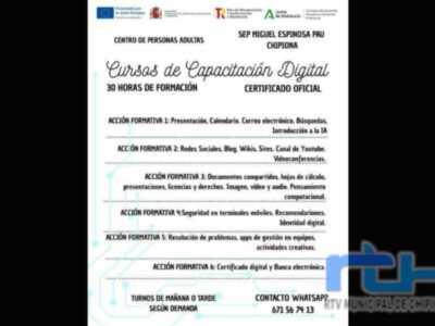 El Centro de Educación de Adultos de Chipiona oferta en julio un curso oficial de capacitación digital  