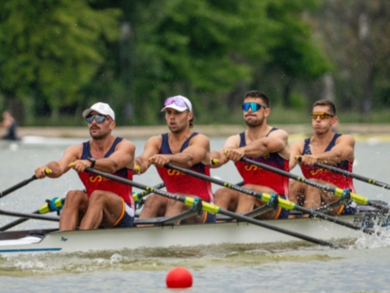 Sexta plaza en el Europeo para el cuatro scull de Gonzalo García
