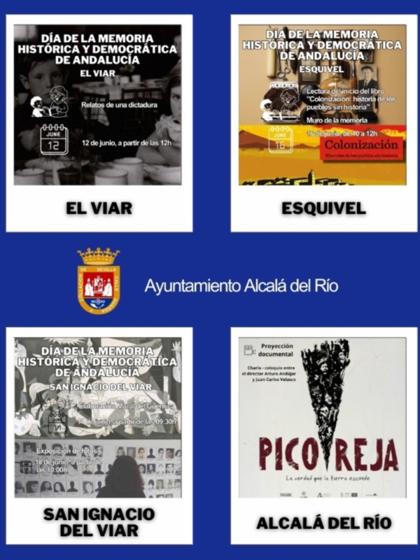  Alcalá del Río conmemora el Día de la Memoria Histórica con una semana de actividades culturales