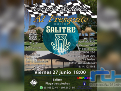 El ajedrez volverá este año a ser protagonista en el verano deportivo chipionero con el Open y cinco torneos Al Fresquito