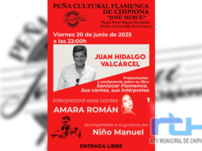 El viernes se presenta en la Peña José Mercé de Chipiona el libro de Juan Hidalgo sobre la Sanlúcar flamenca