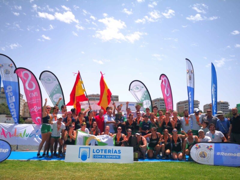 El Club Náutico Sevilla se exhibe en el Campeonato de España absoluto de remo olímpico y paralímpico
