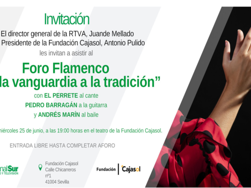 "Foro Flamenco" de Canal Sur celebra su fin de temporada en el Teatro Cajasol de Sevilla