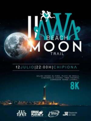 350 deportistas de diferentes puntos de España y Europa competirán este sábado en la carrera nocturna Awa Beach Moon Trail de Chipiona